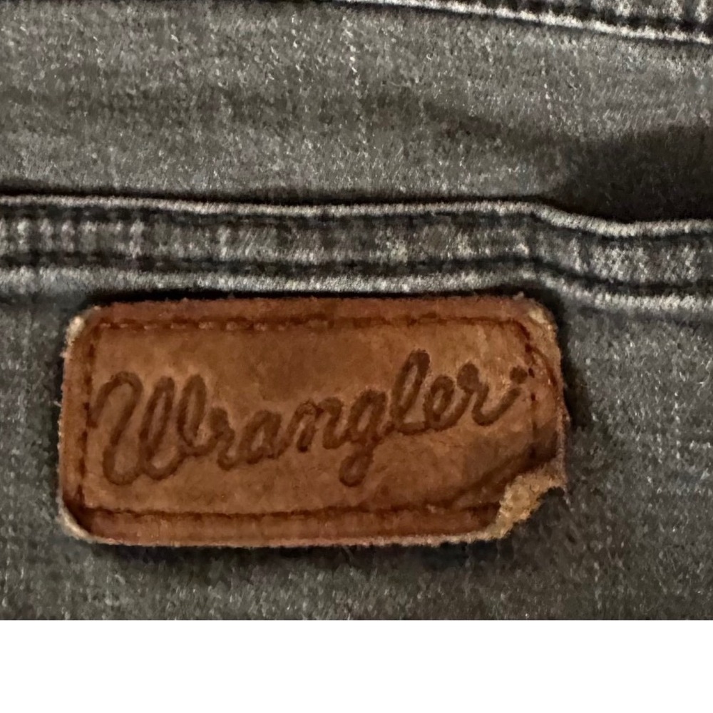 Wrangler Retro Slim Straight Mens Jeans  Grey 88MWZGD 36x34 Stretch Denim‎ - Picture 10 of 10
